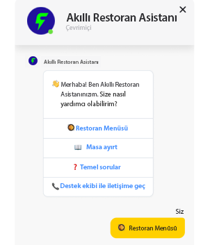 restoran chatbot