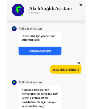 sağlık chatbot